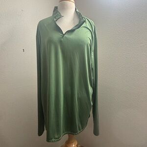 real essentials 3/4 zip long sleeve‎